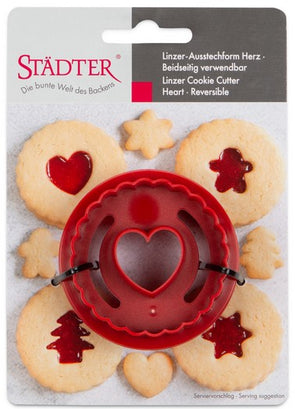 Heart Linzer Cookie Cutter | Cookie Cutter Shop Australia