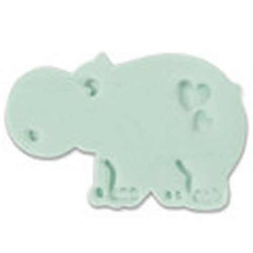 Hippopotamus Plastic Embossed 6cm Cookie Cutter-Cookie Cutter Shop Australia