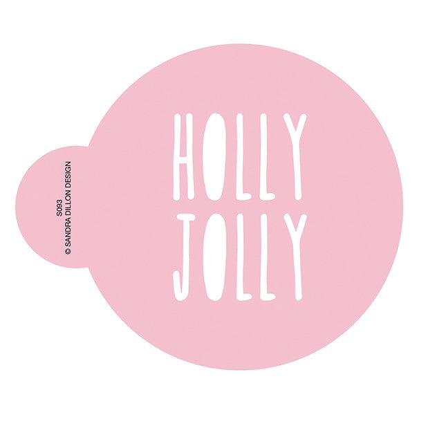 Christmas Stencil 'Holly Jolly'