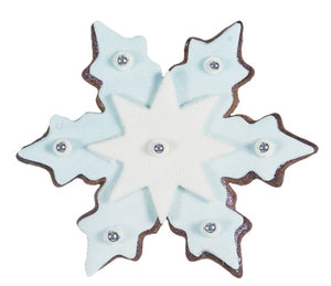 Snowflake Ice Crystal 9.5cm Stainless Steel Cookie Cutter | Cookie Cutter Shop Australia