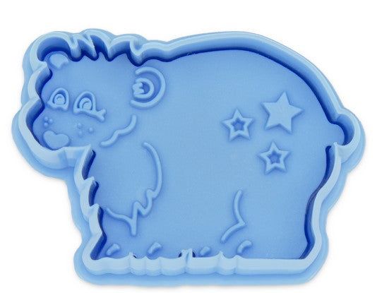 Bear Cookie Cutter with Stamp and Ejector 6cm