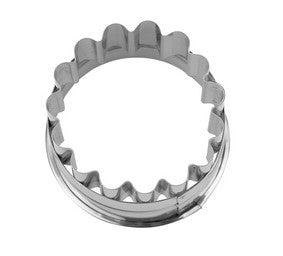 Linzer Cookie Cutter Corrugated Outer Ring 9cm | Cookie Cutter Shop Australia