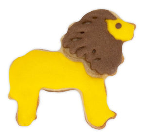 Lion Cookie Cutter Stamper with Ejector 5cm