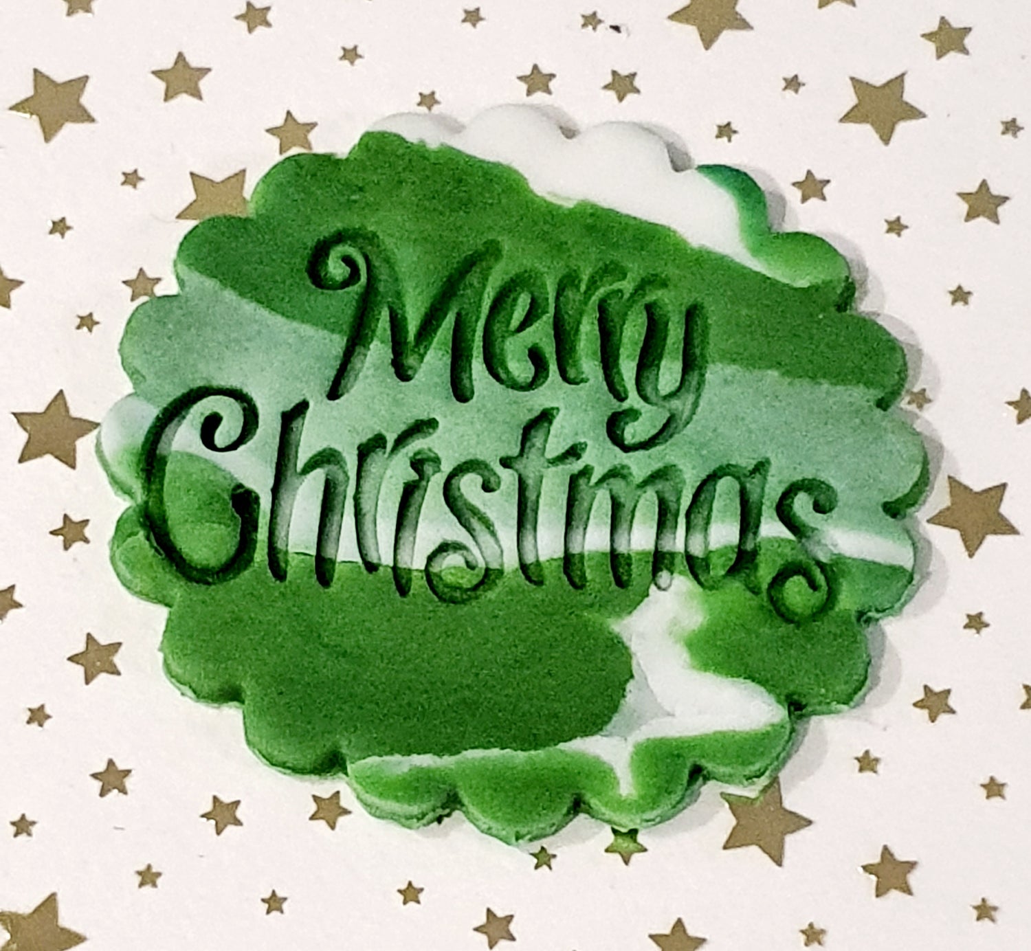 Merry Christmas Fondat Embosser | Cookie Cutter Shop Australia