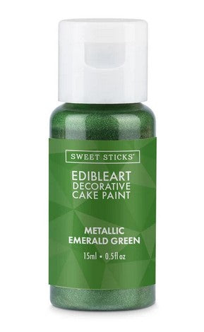Edible Art Paint Metallic Emerald Green
