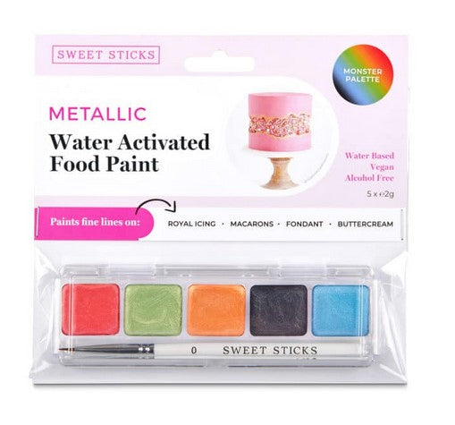 Sweet Sticks - Edible Art Water Activated Paint- Monster Palette