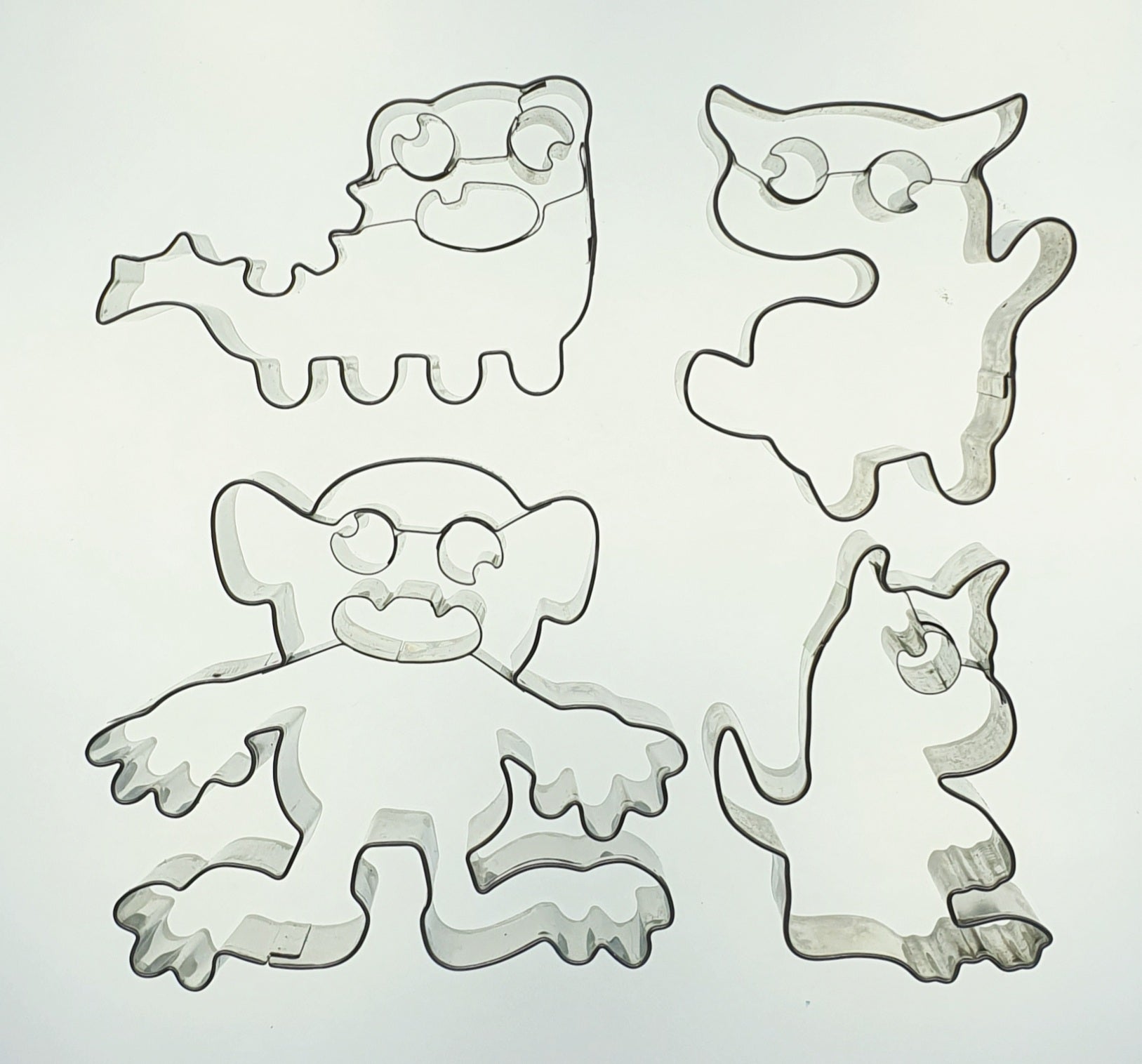 Monster Cookie Cutter Set with Embossed Detail 4 Pieces | Cookie Cutter Shop Australia