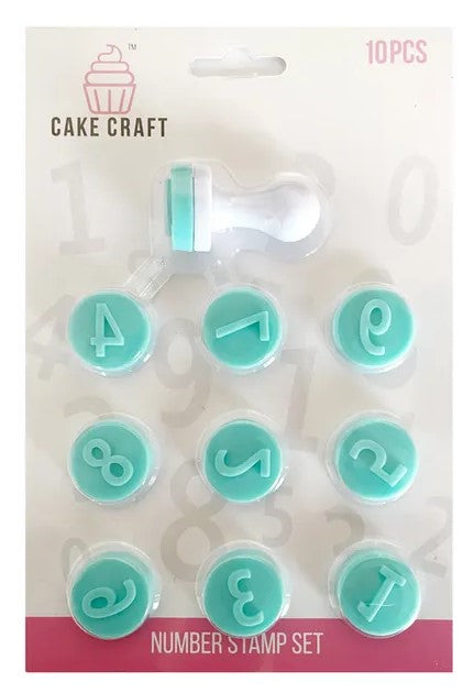 Cake Craft Number Stamp Set 11 Piece