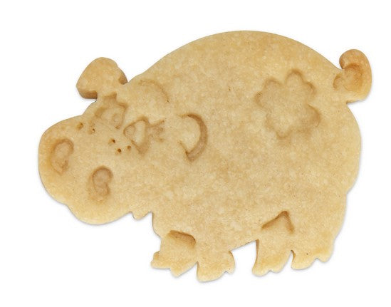 Pig Cookie Cutter Stamper with Ejector
