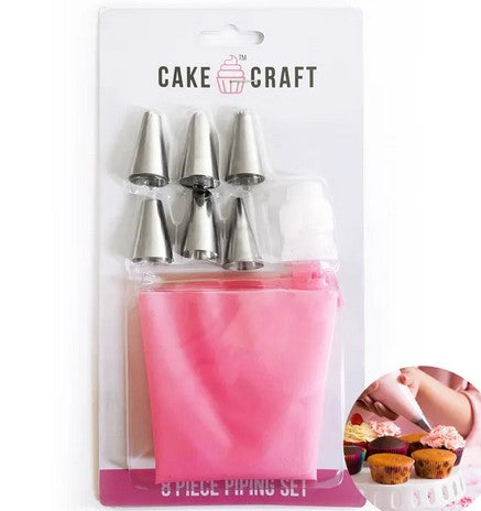 Cake Craft 8 Piece Piping Set | Cookie Cutter Shop Australia