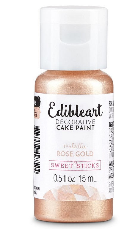 Edible Paint Rose Gold Metallic 15ml