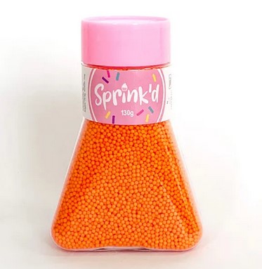 Sprink'd Orange Sugar Ball Sprinkles 2mm