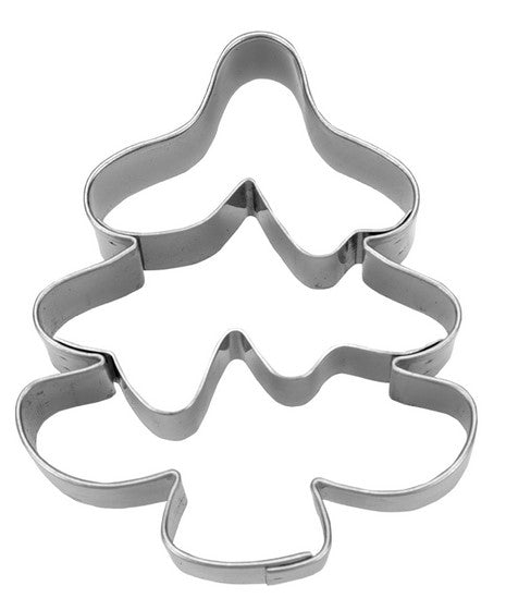 Christmas Tree Cookie Cutter with Embossed Detail 7.5cm | Cookie Cutter Shop Australia