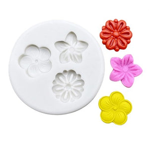 Small Flowers Fondant Silicone Mould