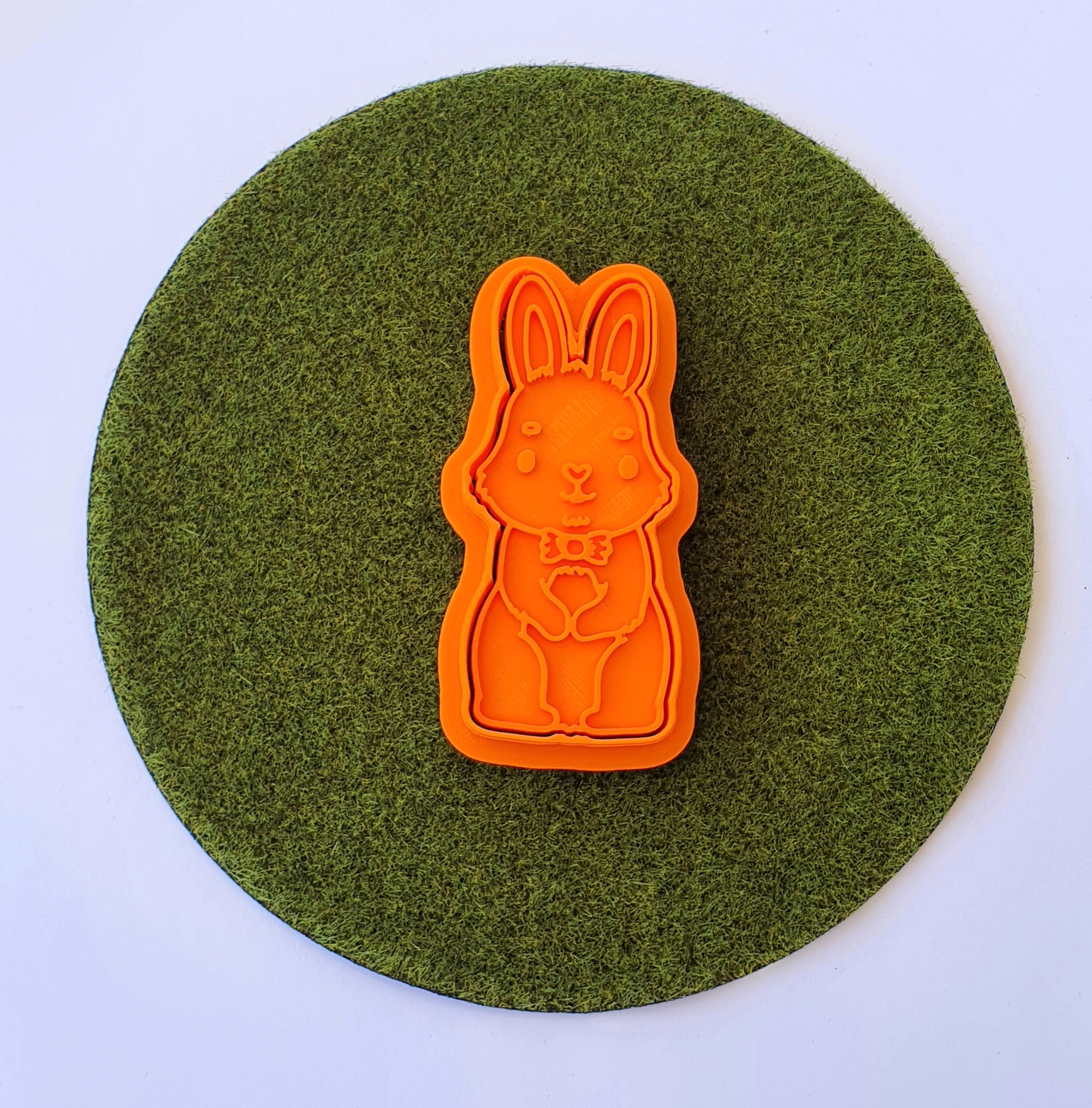 Shy Bunny with Bowtie Cookie Cutter & Embosser | Cookie Cutter Shop  Australia