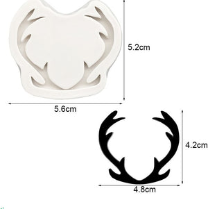 Christmas Reindeer Antler Fondant Silicone Mould | Cookie Cutter Shop Australia