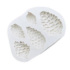Pine Cone Silicone Mould 5 Shapes