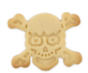 Skull and Crossbones Cookie Cutter Stamp and Ejector | Cookie Cutter Shop Australia