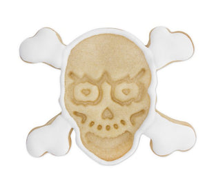 Skull and Crossbones Cookie Cutter Stamp and Ejector | Cookie Cutter Shop Australia