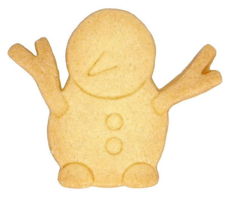 Snowman Cookie Cutter with Embossed Detail | Cookie Cutter Shop Australia