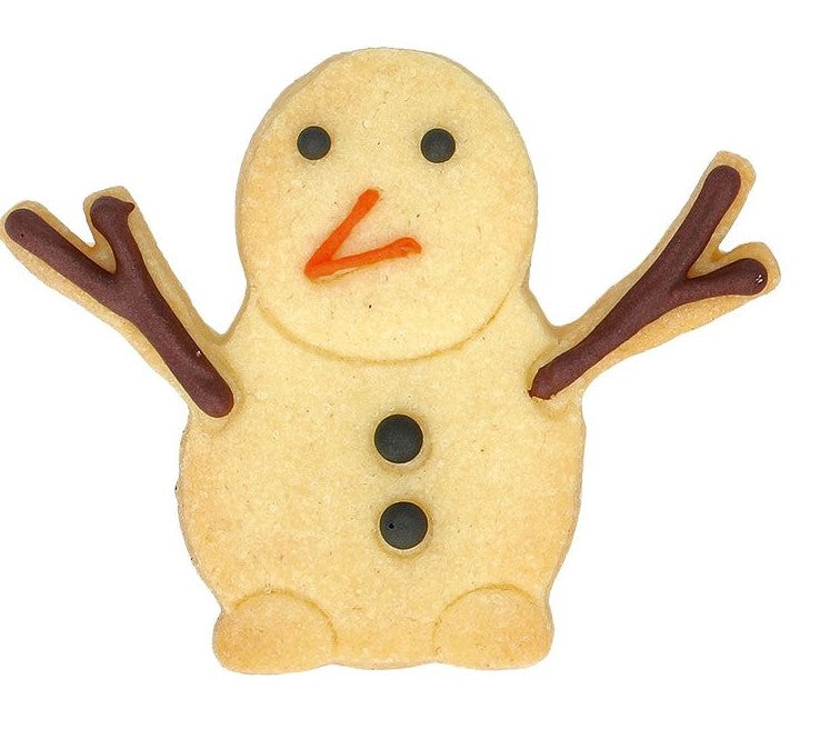 Snowman Cookie Cutter with Embossed Detail | Cookie Cutter Shop Australia