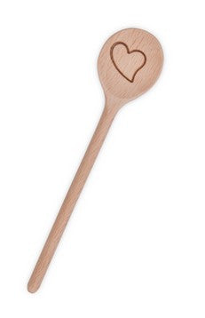 Wooden Spoon with Etched Heart | Cookie Cutter Shop Australia