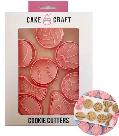 Sport Cookie Cutter & Stamp Set