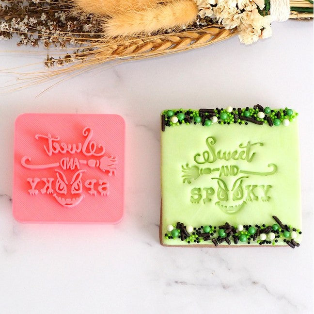 Cute Witch Embosser Stamp  Halloween Cake Cookie Biscuit Pottery Stam –  NeedCookieStamps
