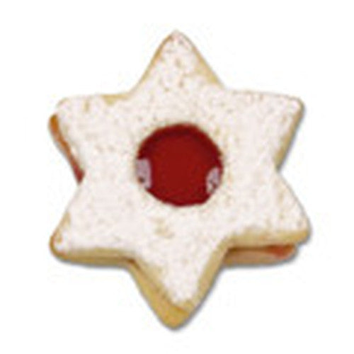 Star with Circle in Middle Linzer Cookie Cutter with Ejector 5cm | Cookie Cutter Shop Australia