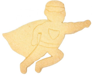 Superhero Cookie Cutter with Embossed Detail