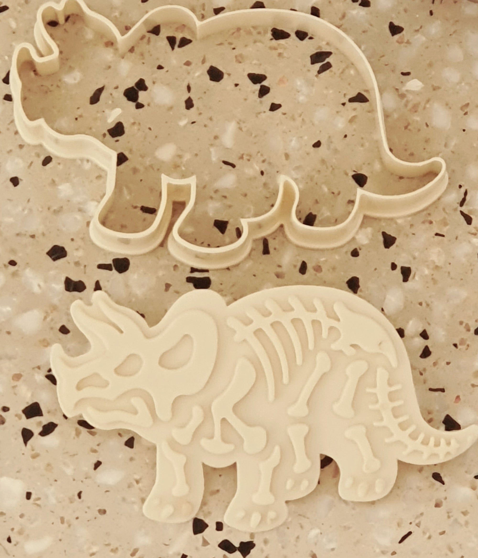 Dinosaur Triceratops Cookie Cutter and Embosser | Cookie Cutter Shop Australia
