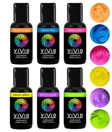 Vivid Electric Gel Colour 6 Pack