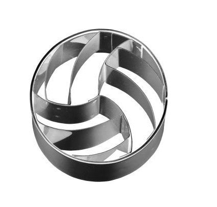Volleyball Cookie Cutter 4.5cm with Internal Detail
