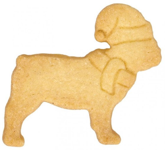 Christmas Mastiff Cookie Cutter with Embossed Detail | Cookie Cutter Shop Australia