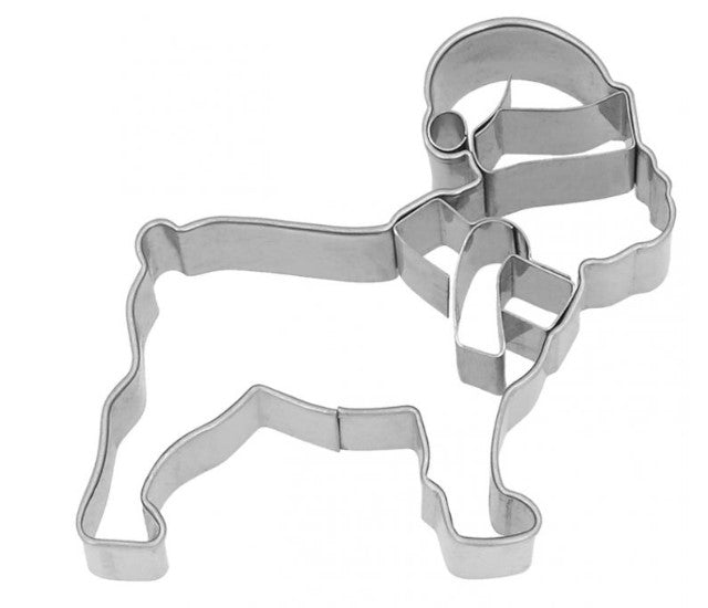 Christmas Mastiff Cookie Cutter with Embossed Detail | Cookie Cutter Shop Australia
